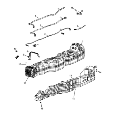 Jeep Wrangler 2018-Present Fuel Tank Pipe