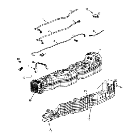 Jeep Wrangler 2018-Present Fuel Tank Vapor Trap