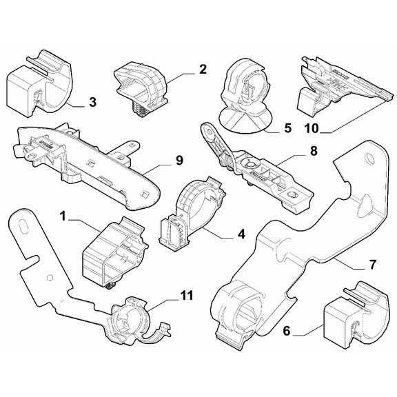 Jeep Renegade 2015-Present Cable Set Fixings Clip