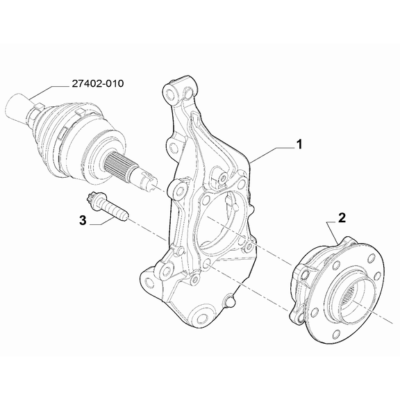 Jeep Renegade 2015-Present Rear Stub Shaft Pillar