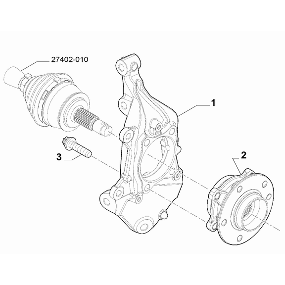 Jeep Renegade 2015-Present Rear Stub Shaft Pillar