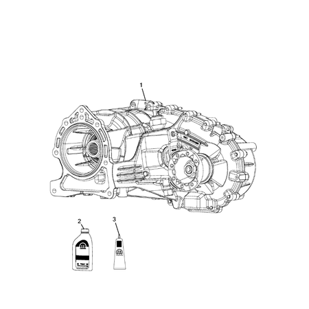 Jeep Wrangler 2018-Present Transfer Case And Ptu Assembly Power Take-Off