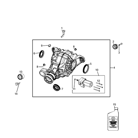 Jeep Grand Cherokee 2021-Present Rear Axle Assembly Ring