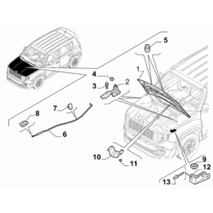 Jeep Renegade 2015-Present Engine Compartment Lid Prop