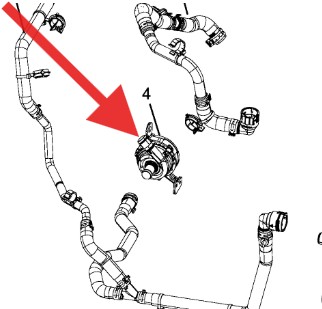 Jeep Wrangler 2018-Present Auxiliary Water Pump